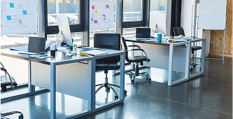 in a contemporary office a group of senior execut